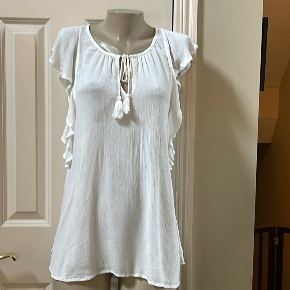 Liverpool Ivory print top, med